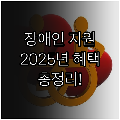2025 장애 체육인 생활지원금: 지..