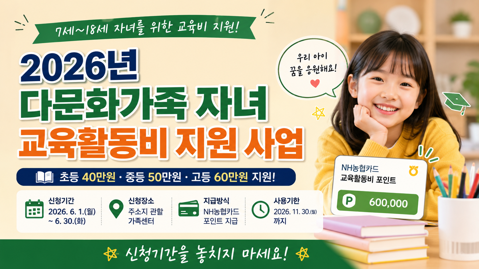 김해시 다문화가족 교육활동비 (지원 대상, 신청 방법, 활용 전략)