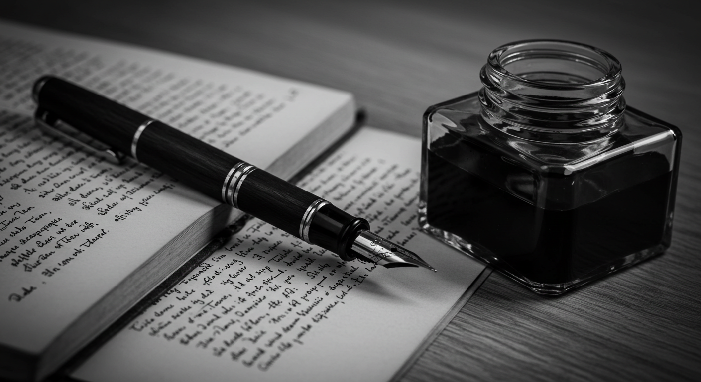 사진-만년필과 잉크 그리고 시