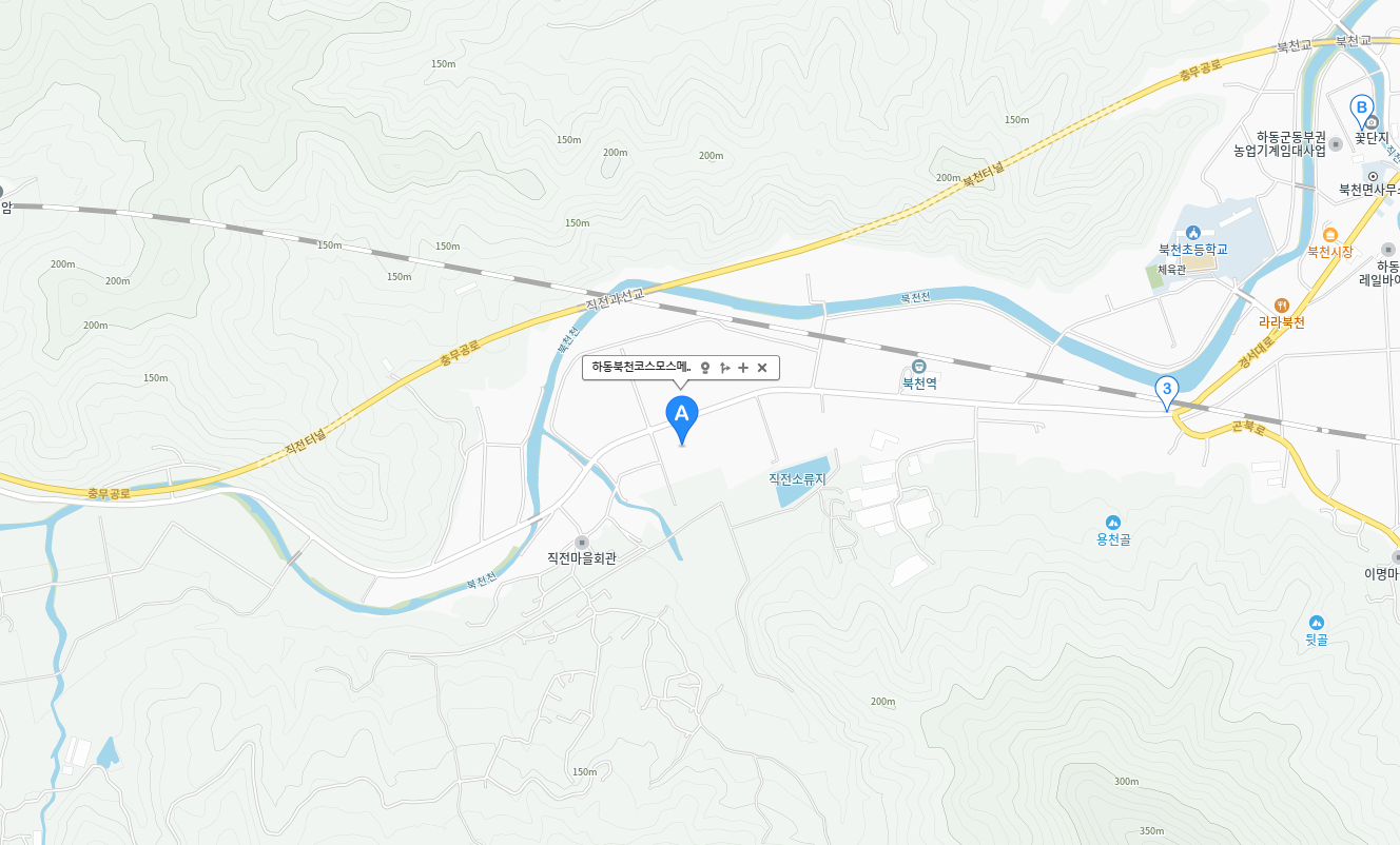 하동 메밀꽃축제 가는길 약도