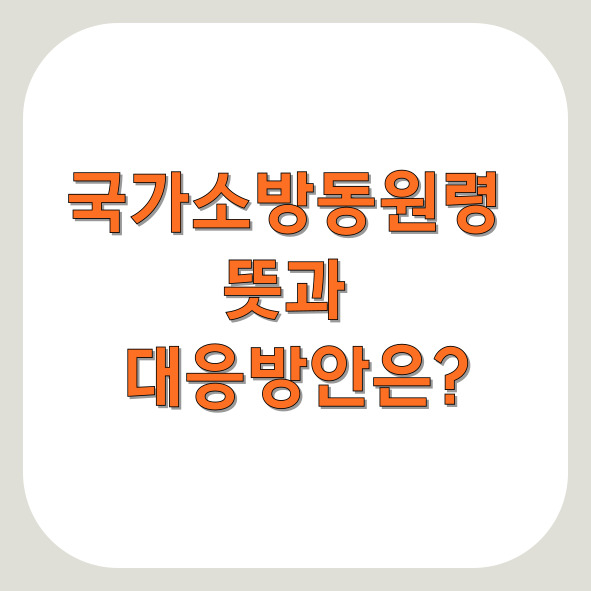 국가소방동원령소개이미지