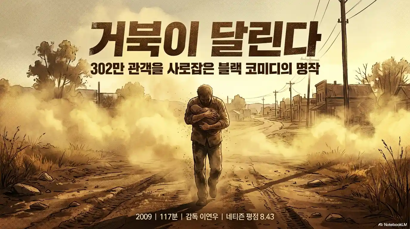 거북이 달린다 2009년 영화 타이틀 - 302만 관객 블랙 코미디 감독 이연우 충남 예산 시골 배경 포스터