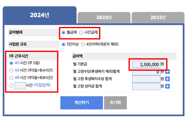 최저시급 월급 계산법