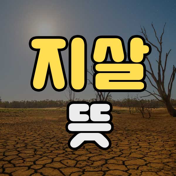 지살 뜻 - 썸네일