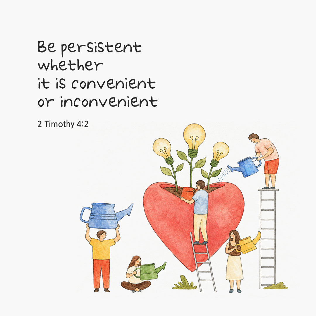 Today's Bible verse card 2 Timothy 4:2 scripture image