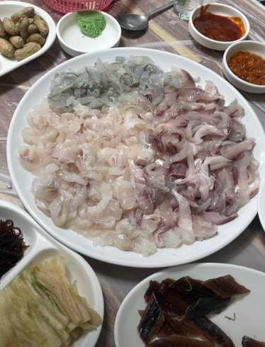 공주횟집 모듬회