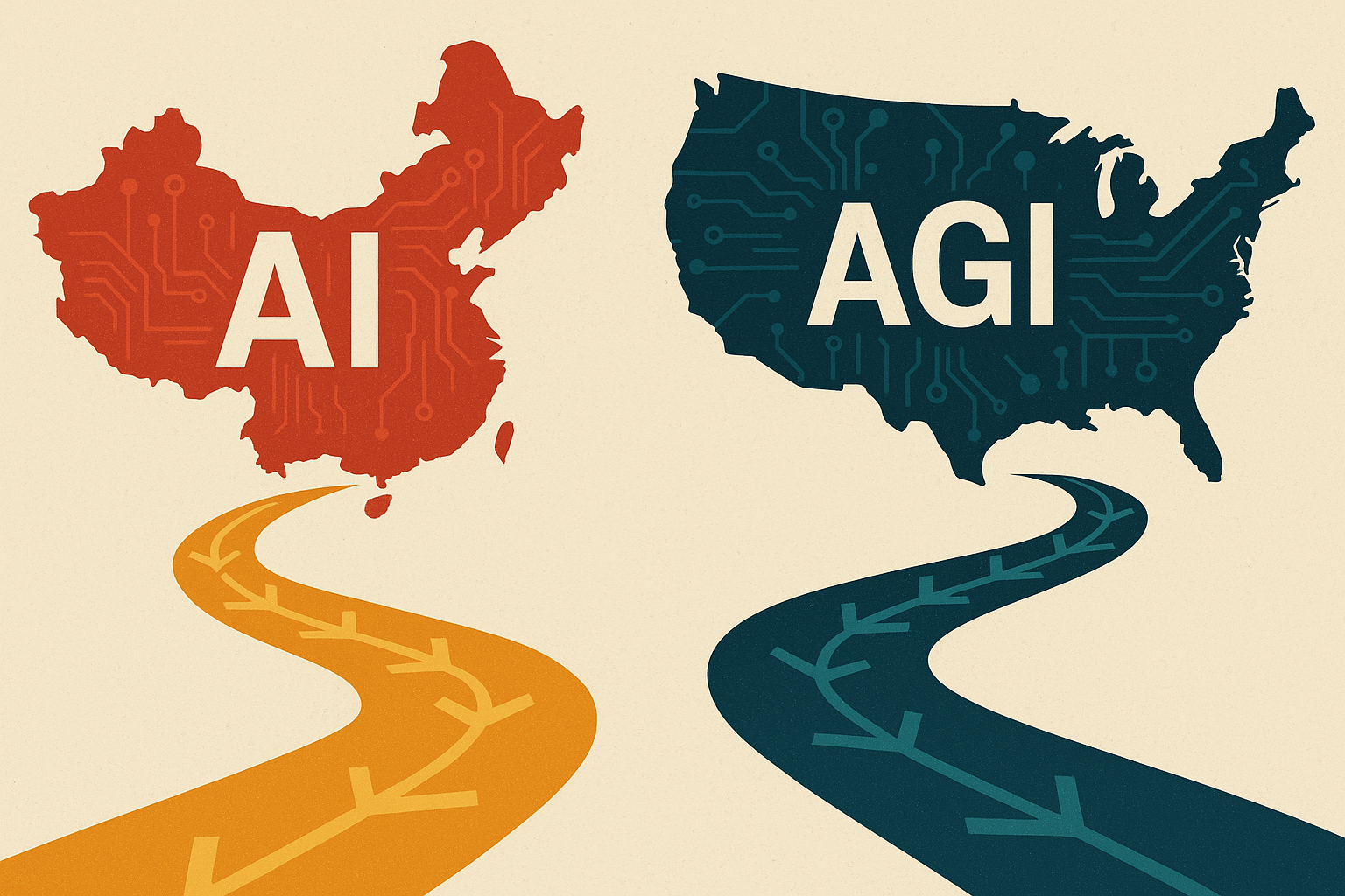 중국과 미국 AI의 두 갈래 길
