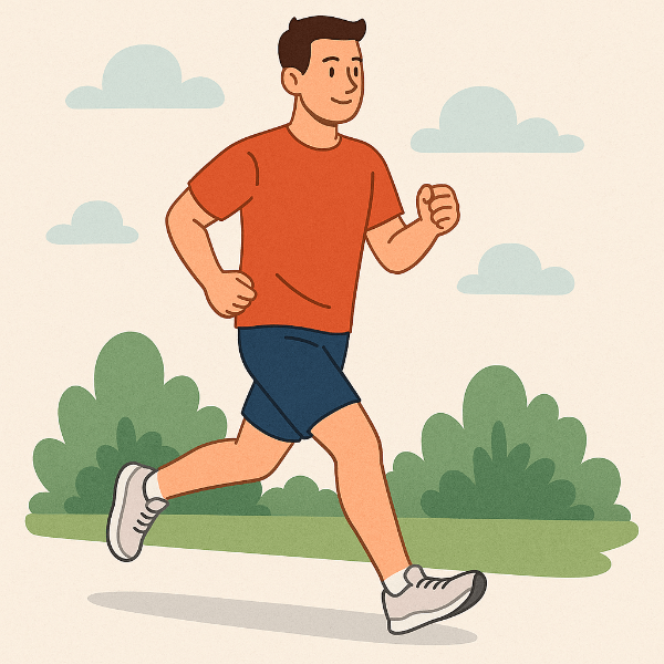 조깅 하고 있는 남성