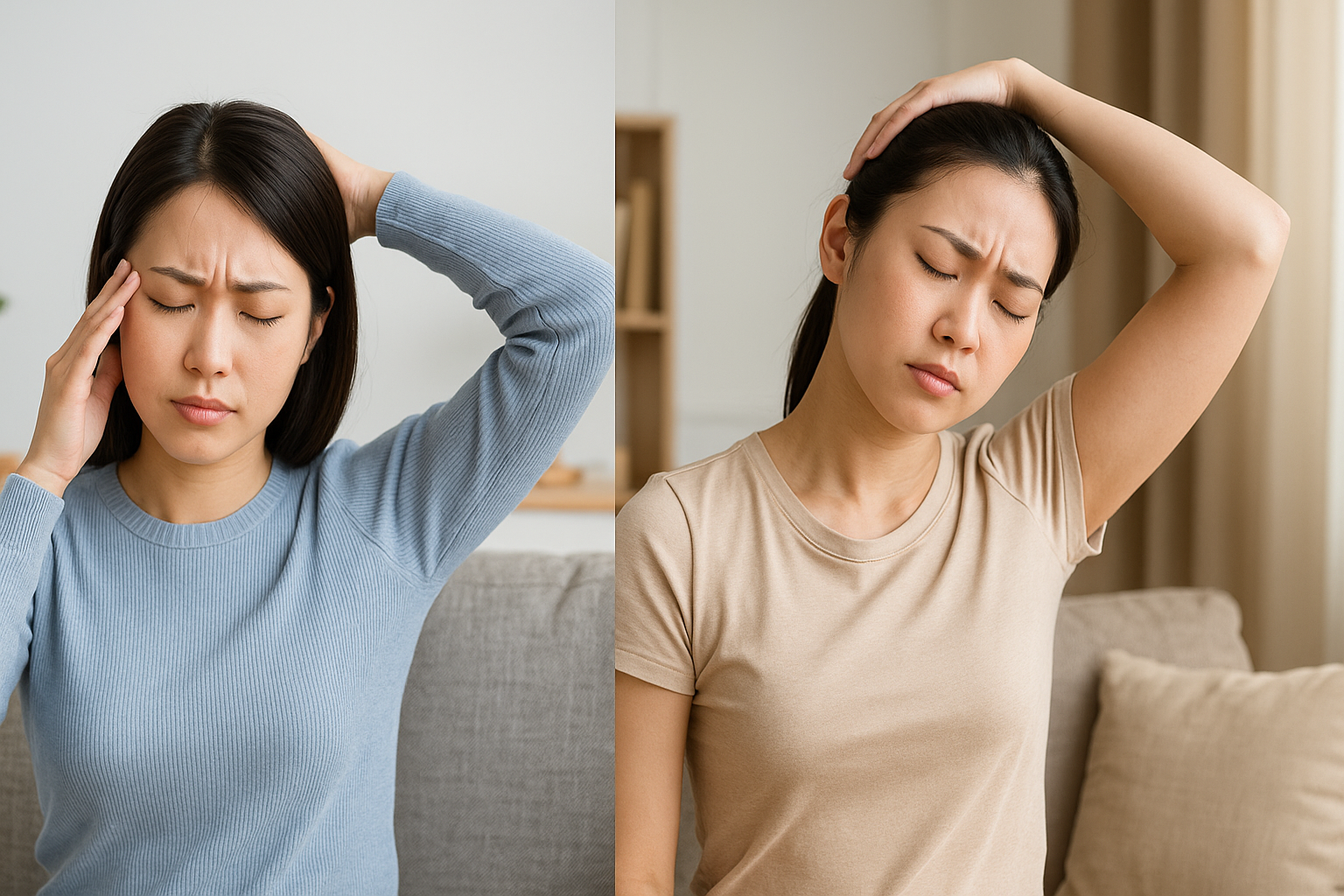 두통 완화 스트레칭