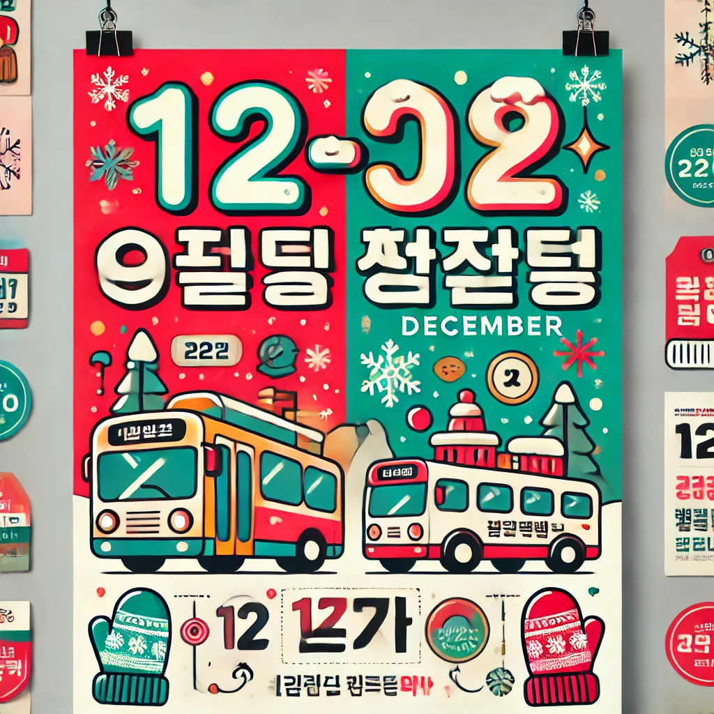 12월 교통 할인 포스터