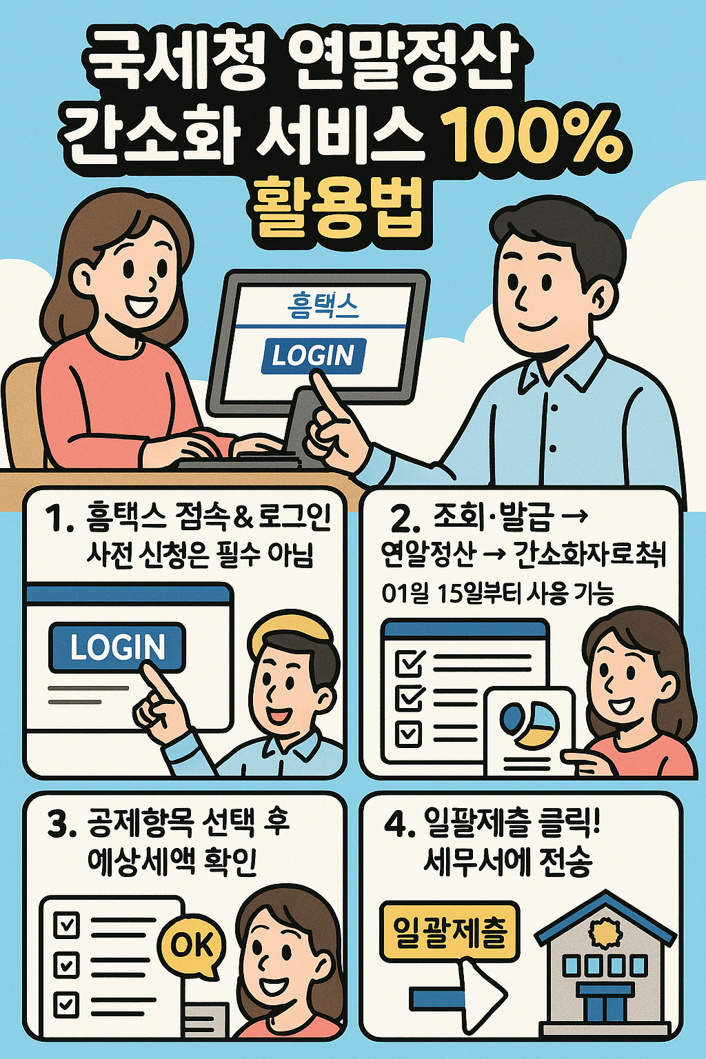 국세청 연말정산 간소화 서비스 100% 활용법