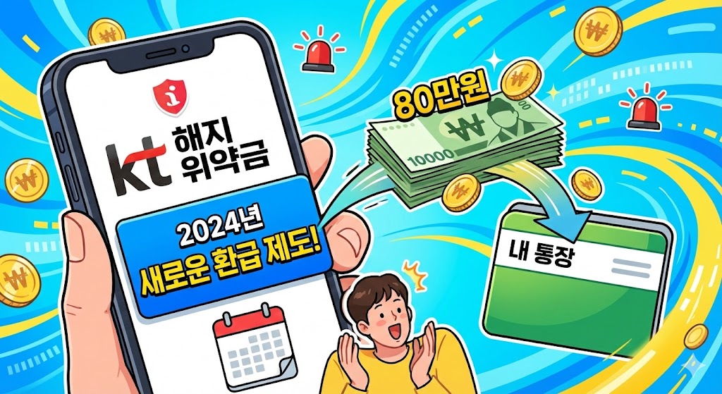 🚨 KT 해지 위약금, '80만원' 통장으로 쏙!