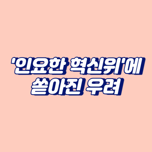 '인요한 혁신위'에 쏟아진 우려