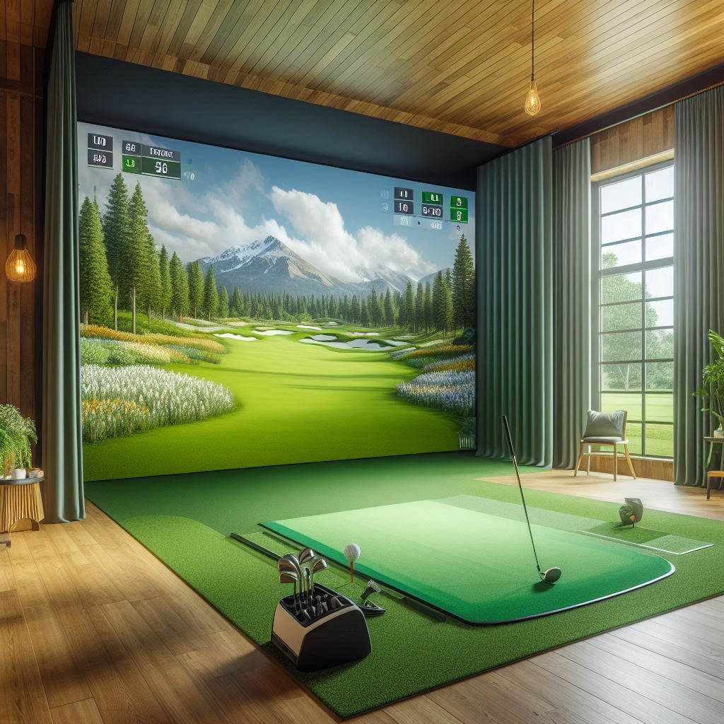 스크린골프장 배경