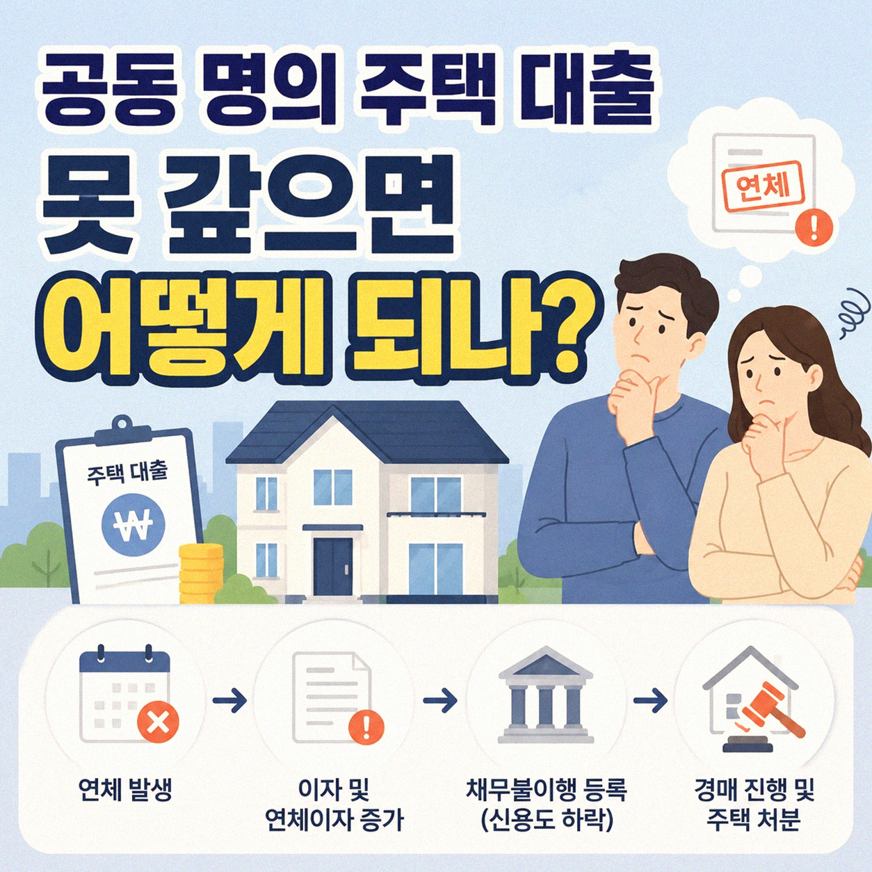 공동 명의 지분 대출 미상환 시 개인회생 절차는 어떻게 진행될까