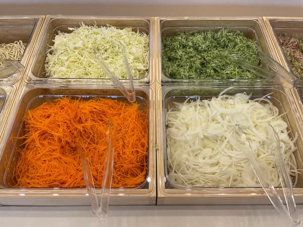 동탄 샤브올데이 목동 월남쌈 야채 - 얇게 채 썰음