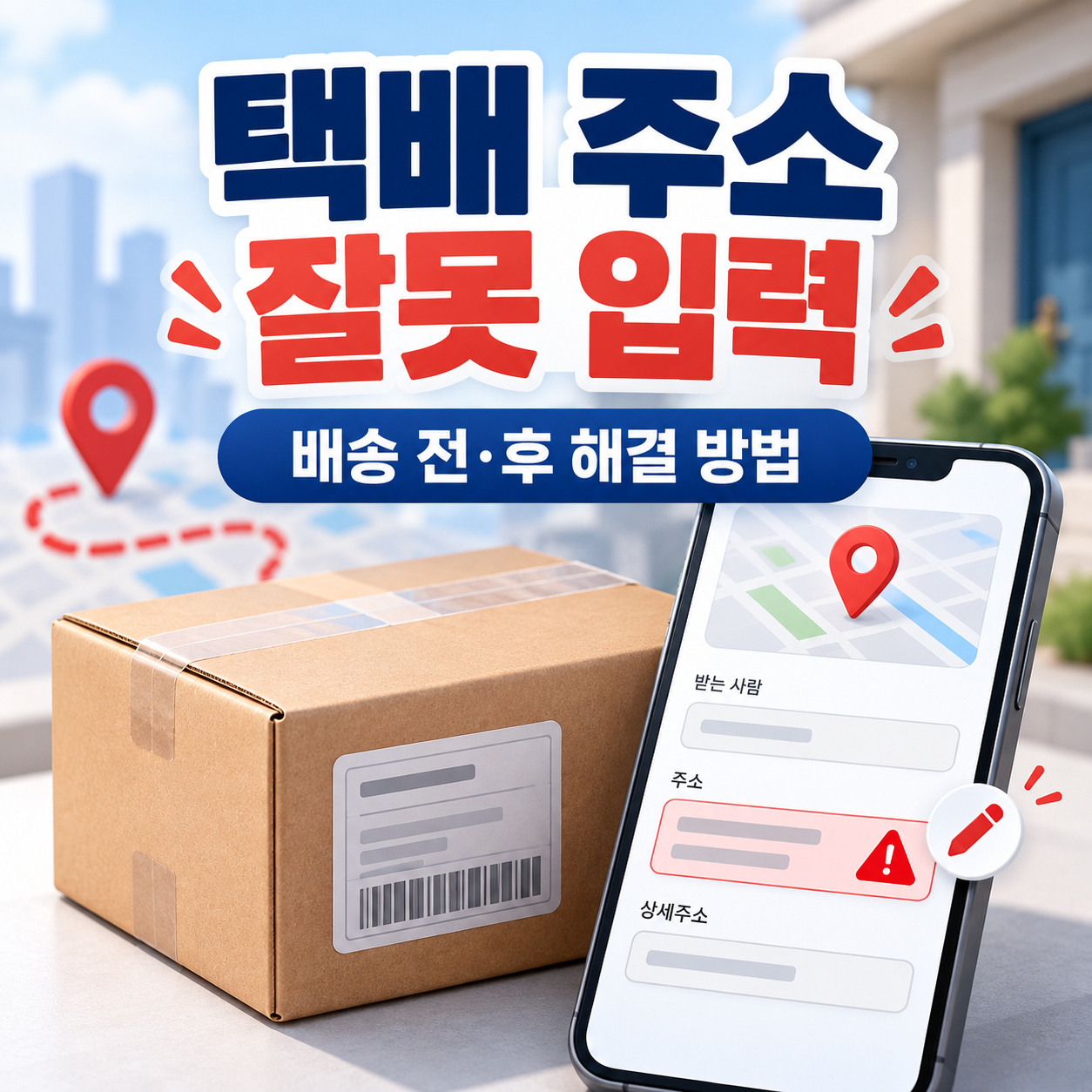 택배 주소 잘못 입력