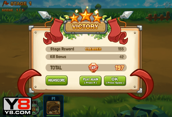 마이티-나이트2-플래시게임-종료-화면