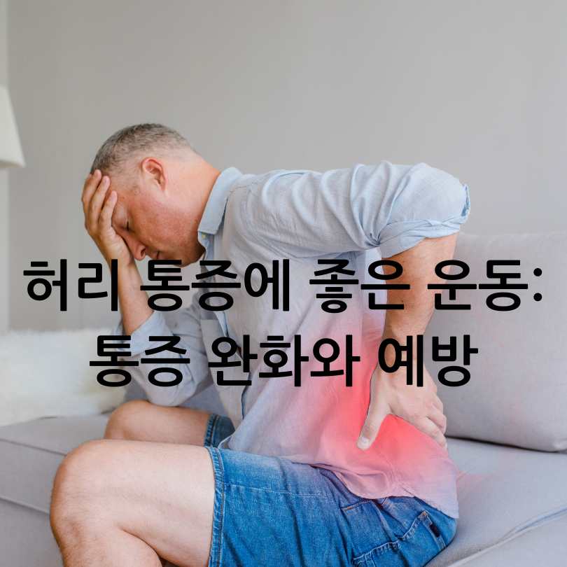 허리 통증에 좋은 운동