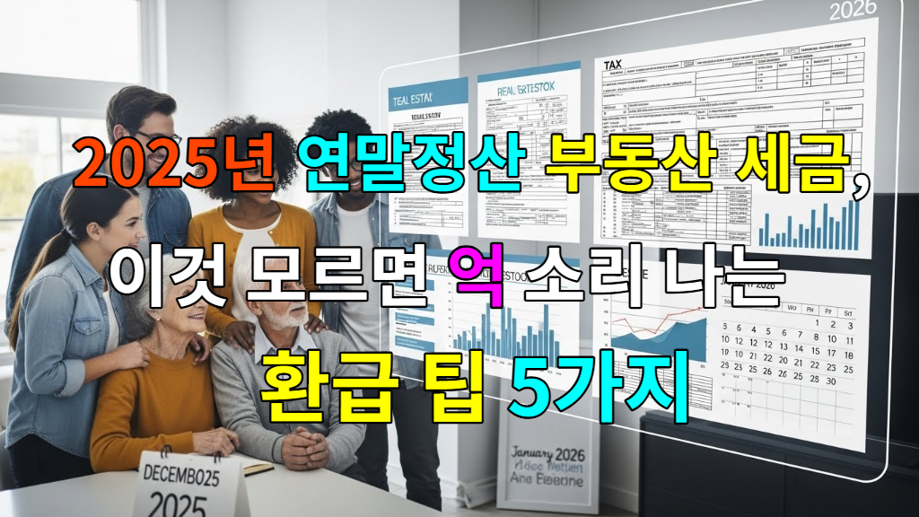2025년 연말정산 부동산 세금 절세 전략을 논의하는 다양한 사람들