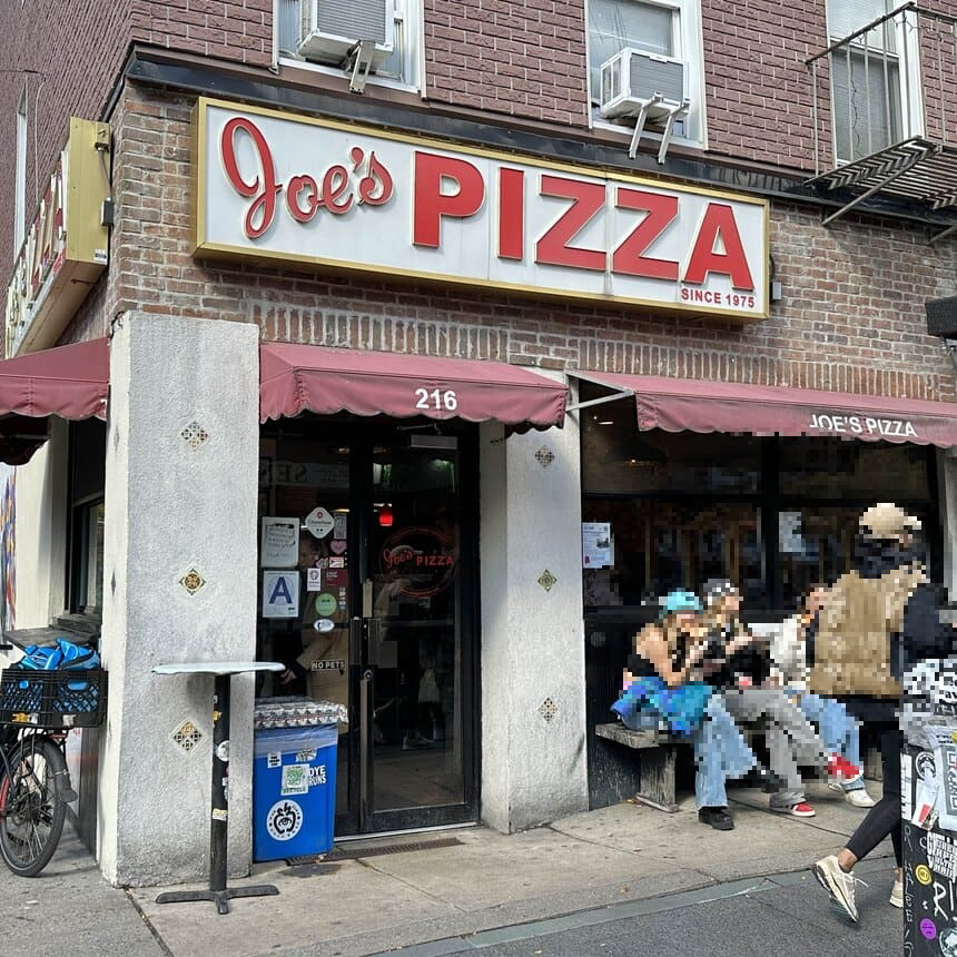 뉴욕 꼭 가봐야 할 음식점 또는 음식 Joe's Pizza