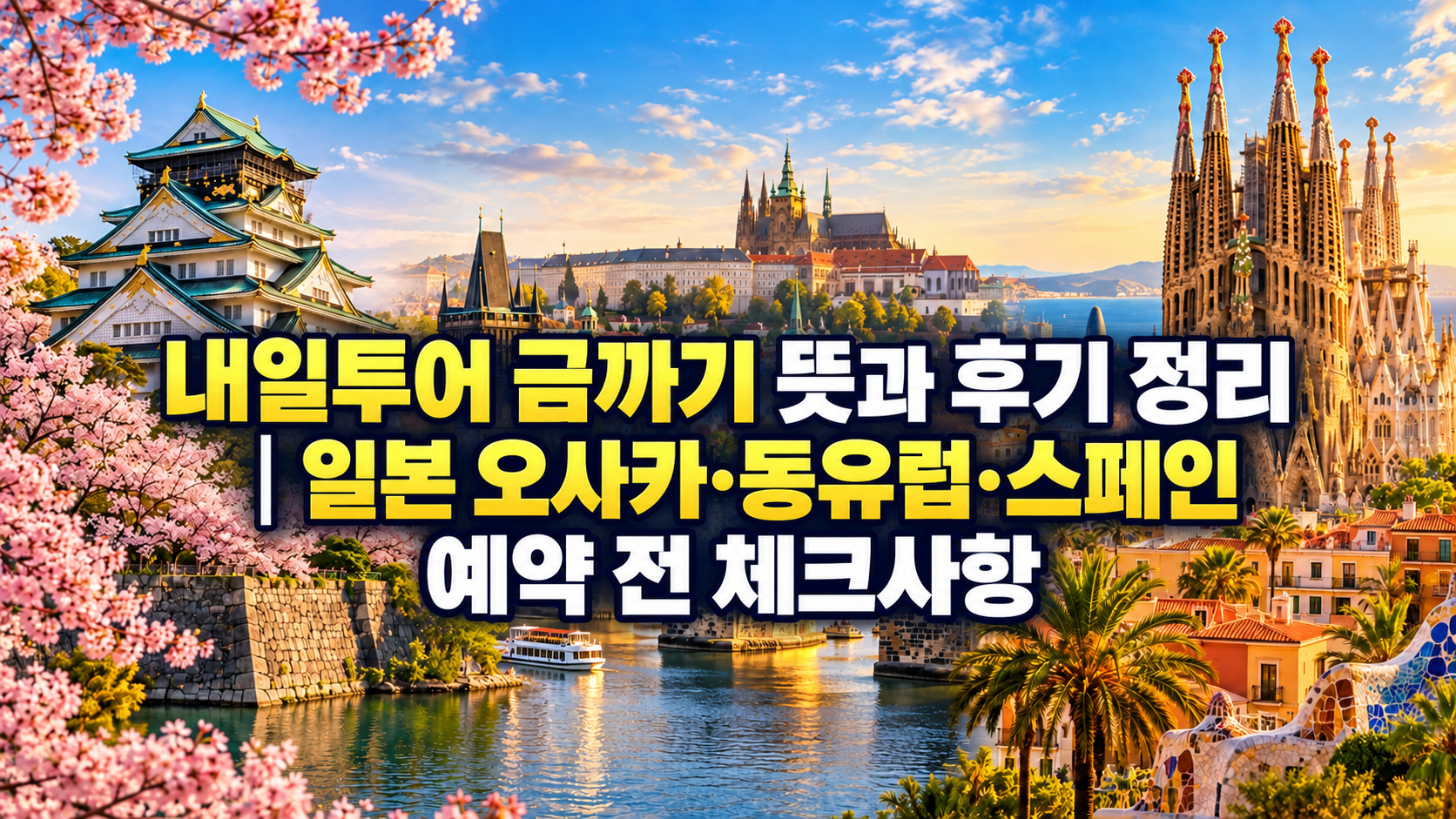 내일투어 금까기 뜻과 후기 정리｜일본 오사카&middot;동유럽&middot;스페인 예약 전 체크사항