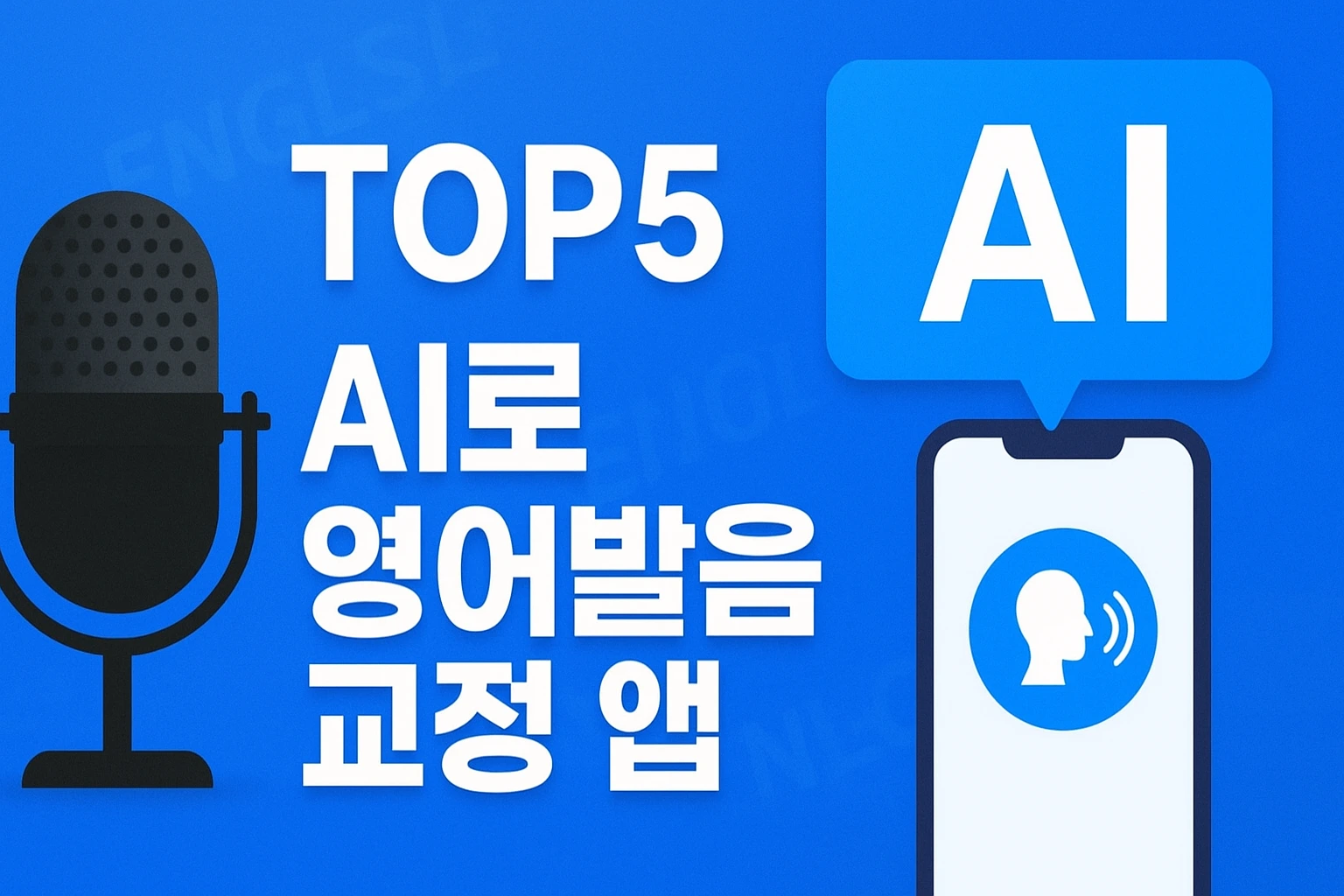 AI 영어발음 교정 TOP5 앱