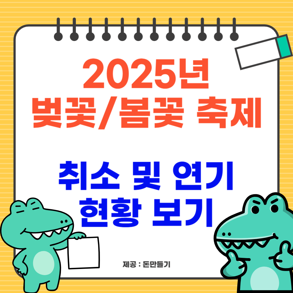 2025 벚꽃, 봄꽃 축제 취소, 연기 현황