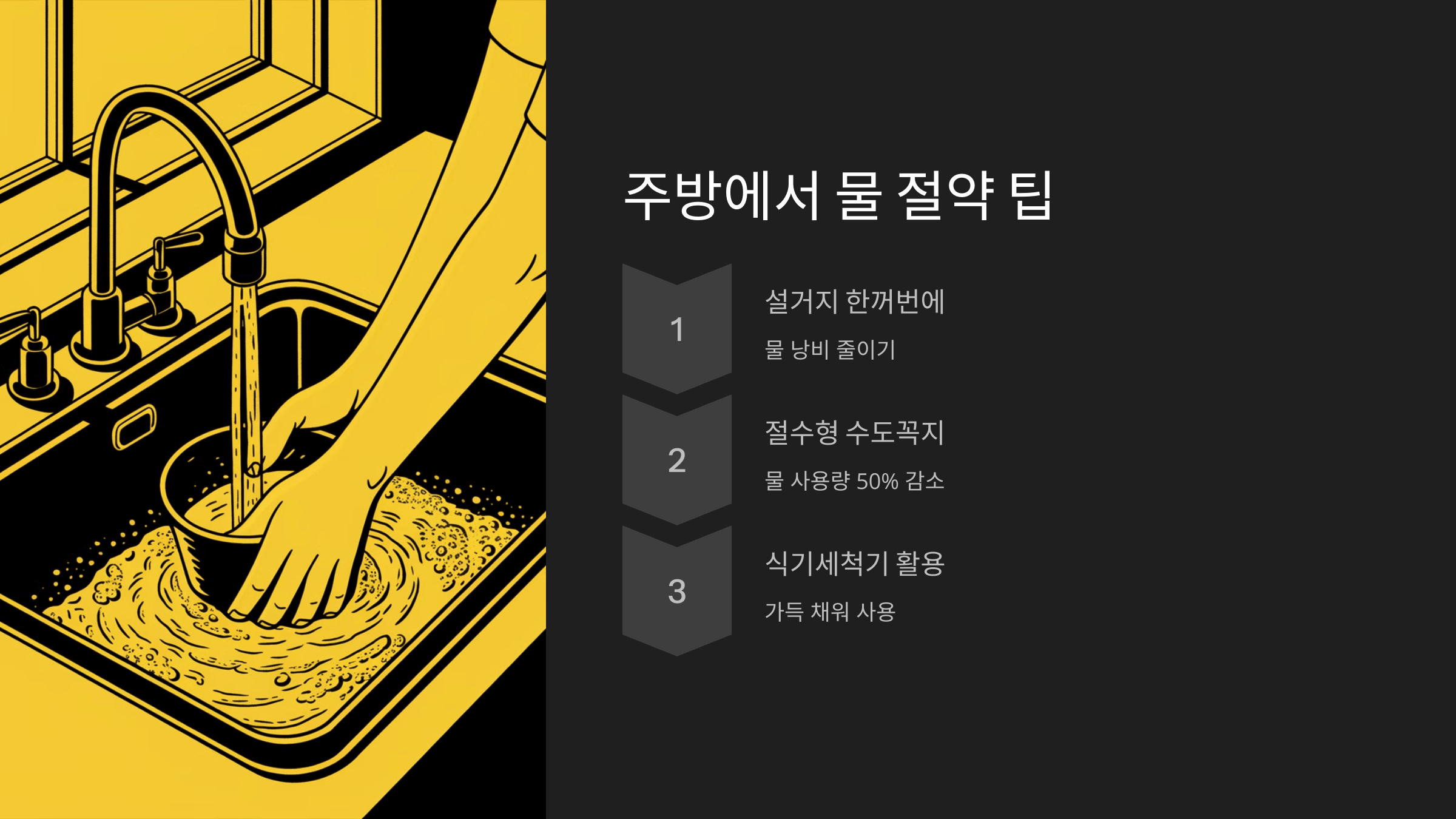 물 절약 팁