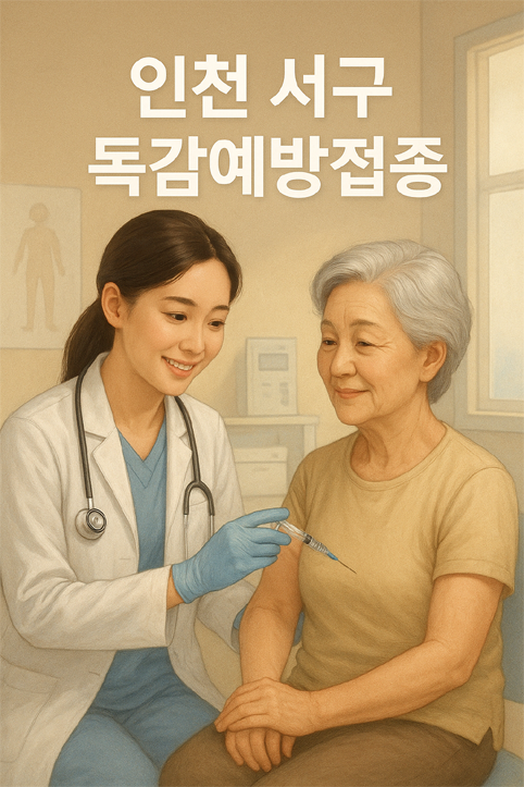 인천 서구 독감 예방접종 이미지