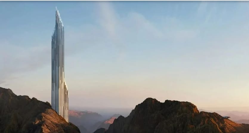 사우디 네옴 트로제나&nbsp;스키&nbsp;리조트에 건설되는 초고층&nbsp;빌딩 논쟁 "It looks horrendous in that beautiful mountain background" says commenter