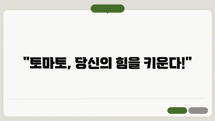 토마토 정력