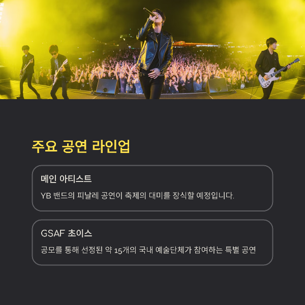 주요 공연 라인업