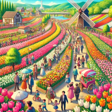 튤립축제 관련이미지