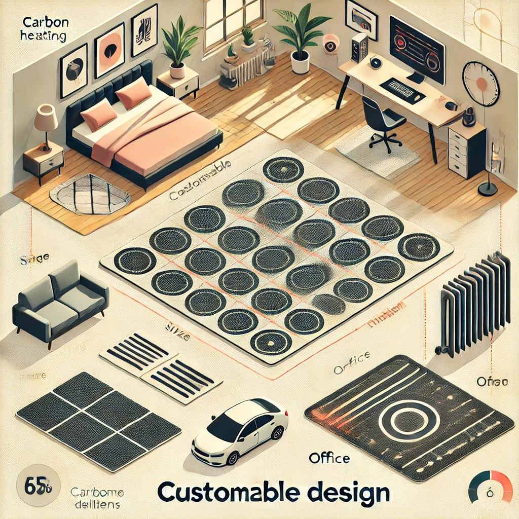 다양한 크기와 디자인으로 제공되는 카본매트&amp;#44; 거실&amp;#44; 사무실&amp;#44; 차량에서의 사용 모습