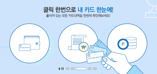 클릭 한번으로 내카드 한눈에 알아보기