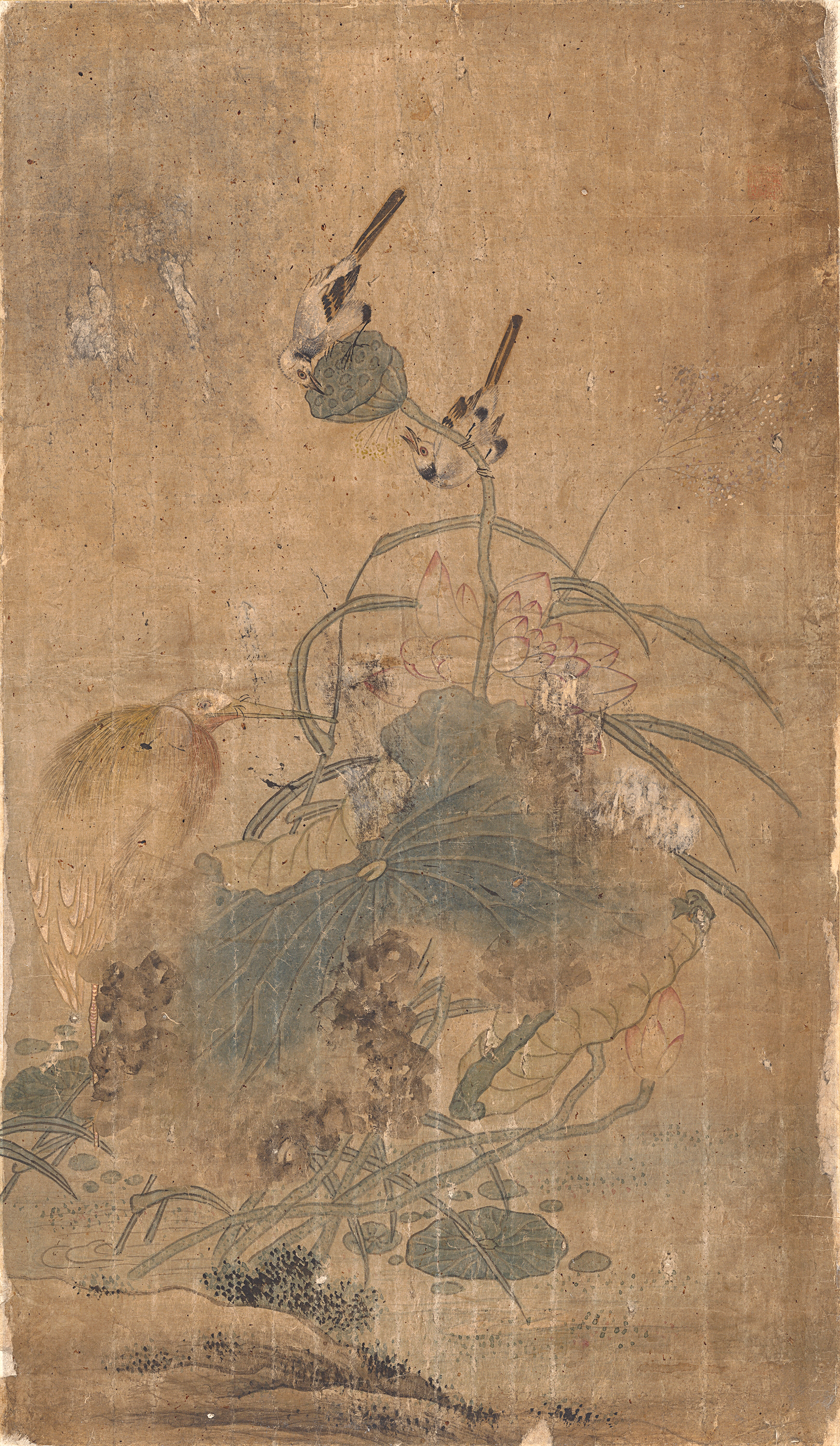 김홍도필 화조도
