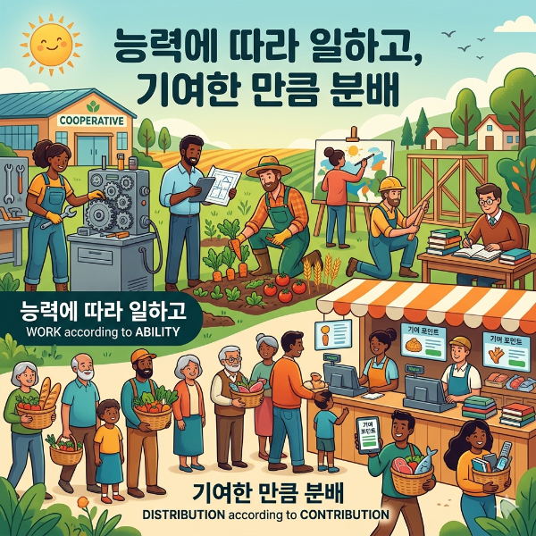 사회주의 설명 일러스트