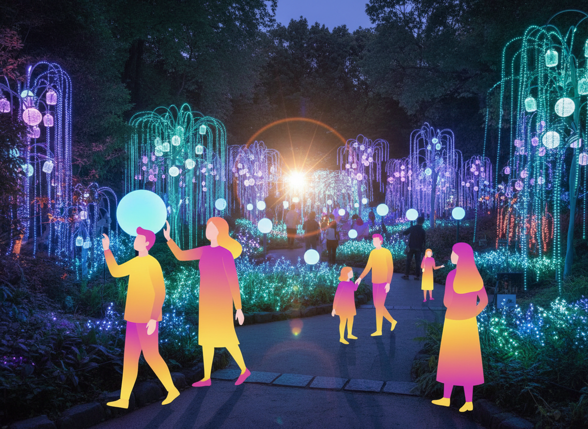 2026 오사카 야간 전시 팀랩 보태니컬 보타니컬 가든 티켓 예약 위치 시간