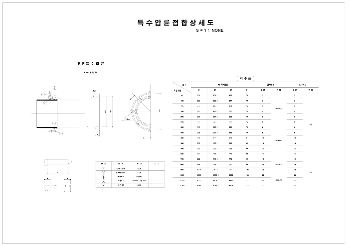 특수압륜접합상세도