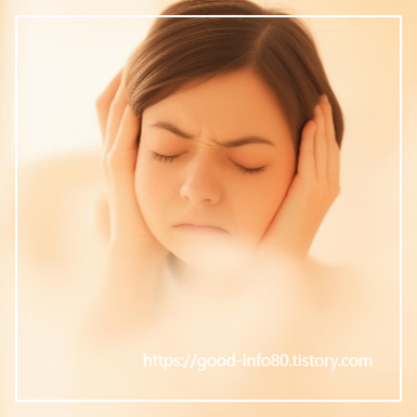 이석증으로 괴로워하는 여성