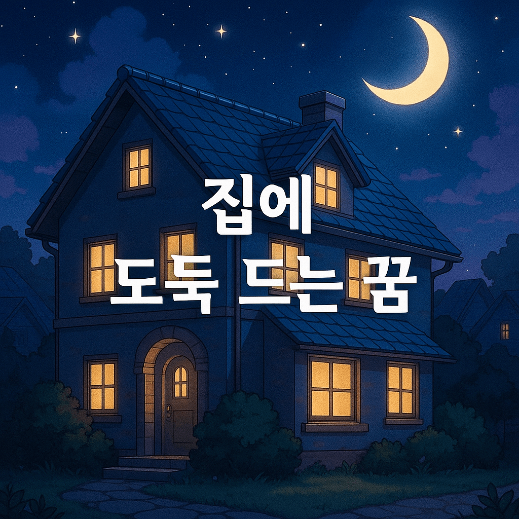 집에 도둑 드는 꿈 해몽