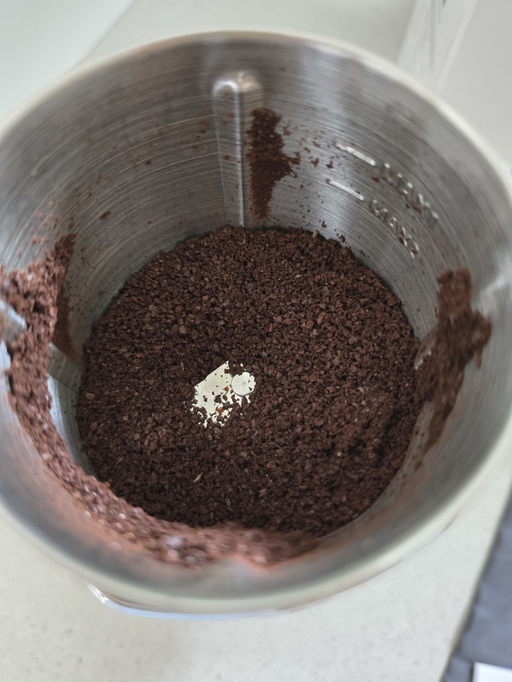 원두가 잘 갈렸어요.