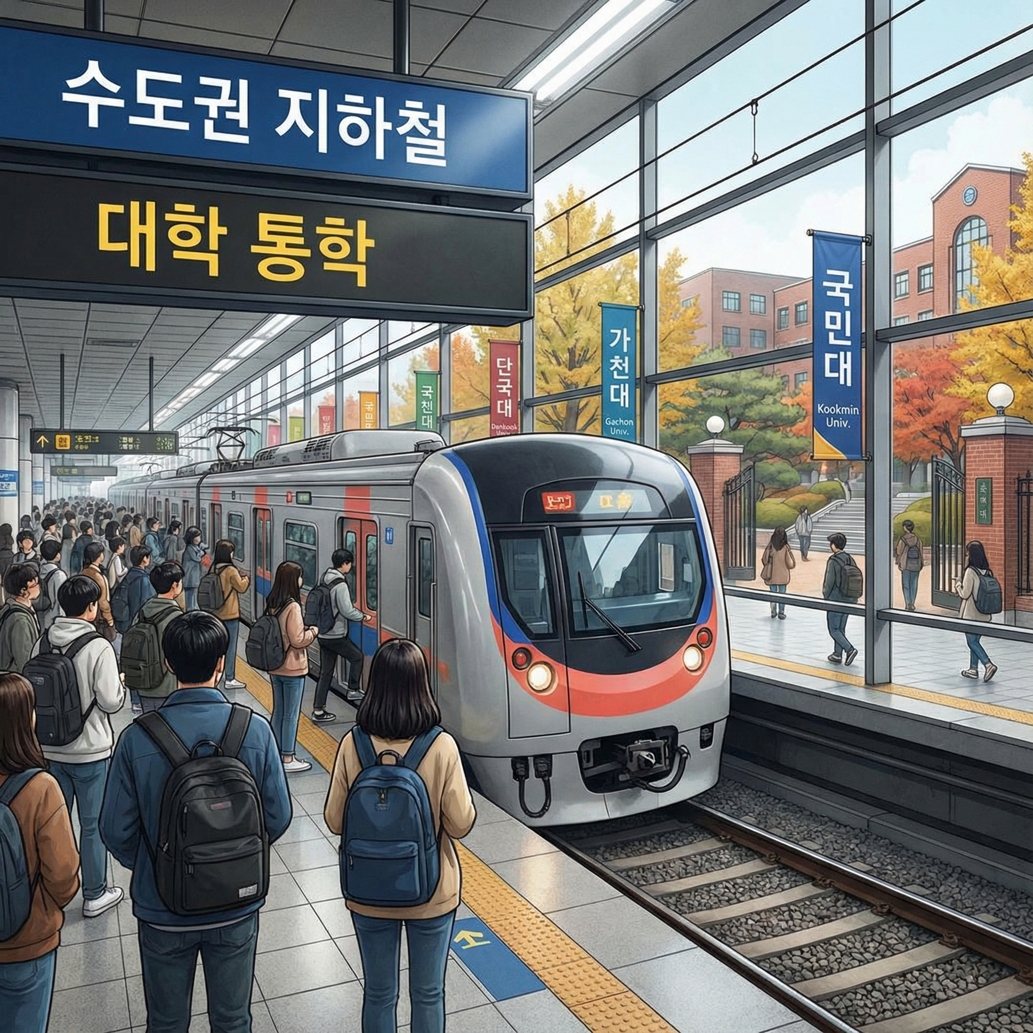 수도권 통학대학 추천(도심권, 지하철 환승, 버스망)