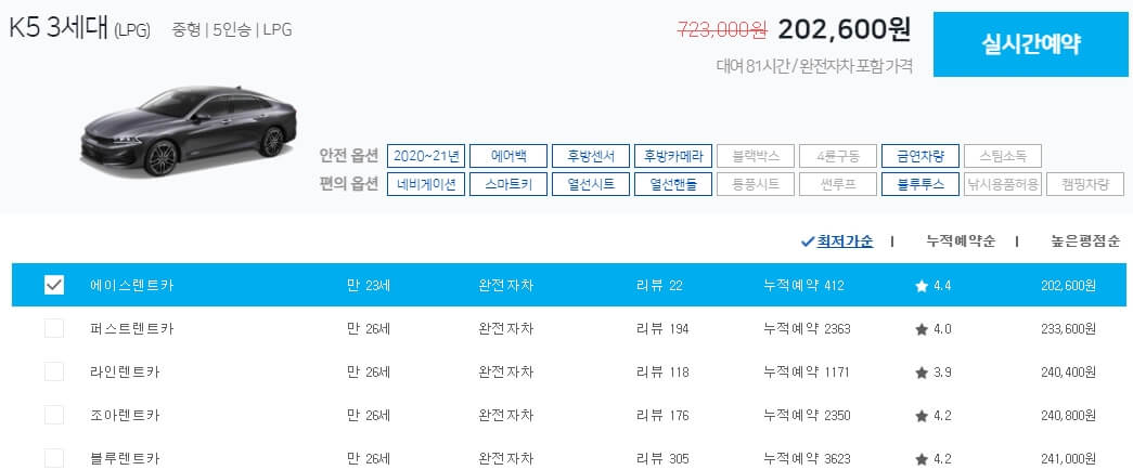 제주-렌트카-요금표-K5-3세대-LPG