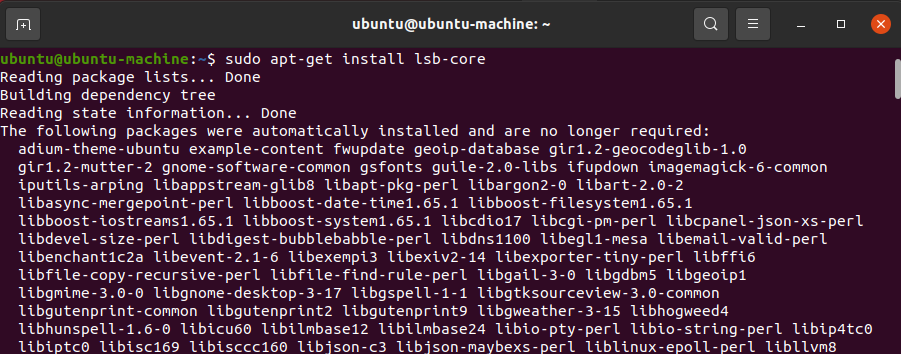 Ubuntu 버전 확인