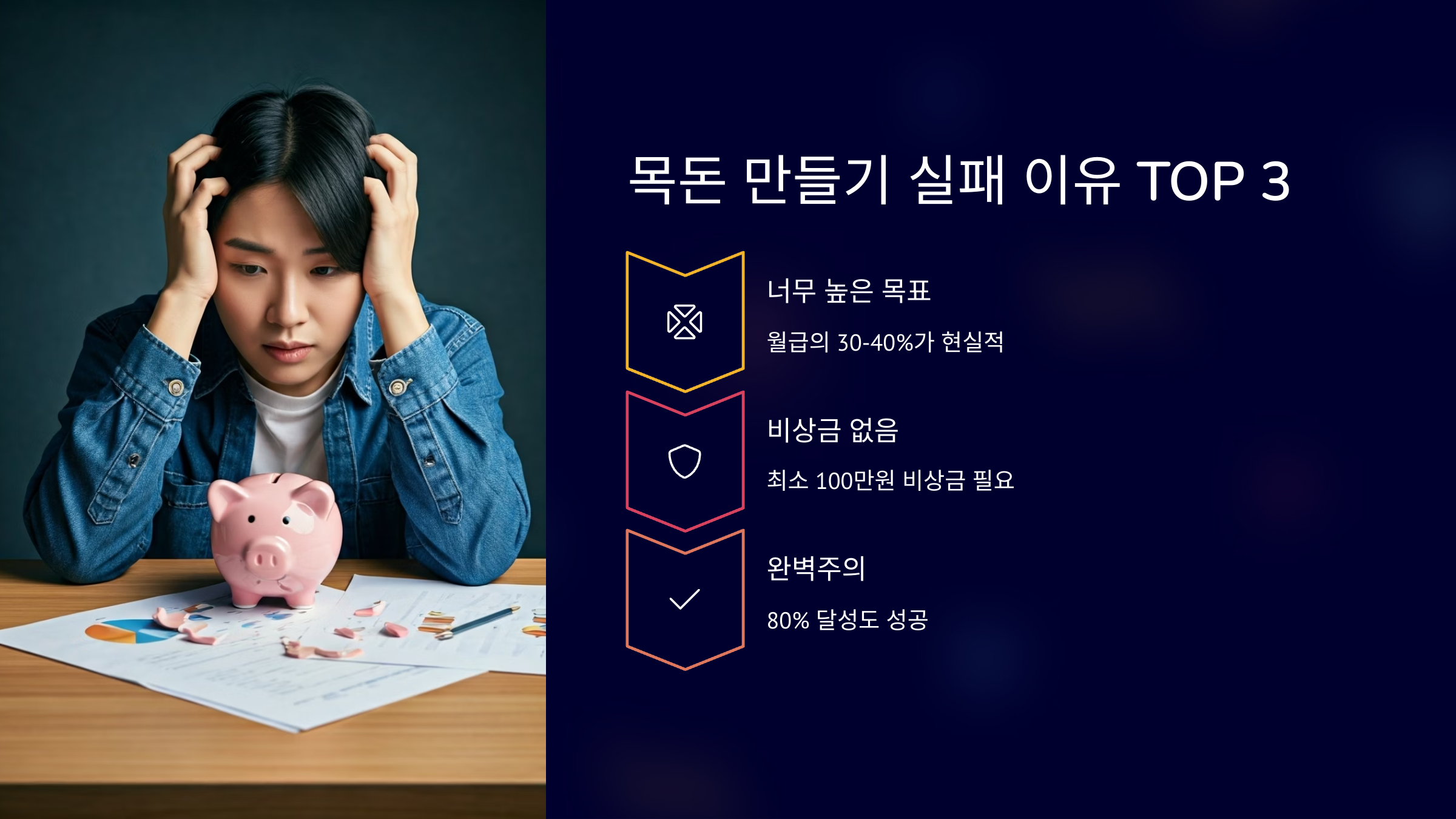 목돈 만들기 실패하는 이유