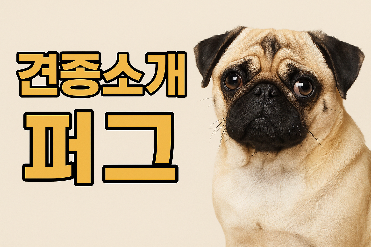 견종소개 퍼그 이미지