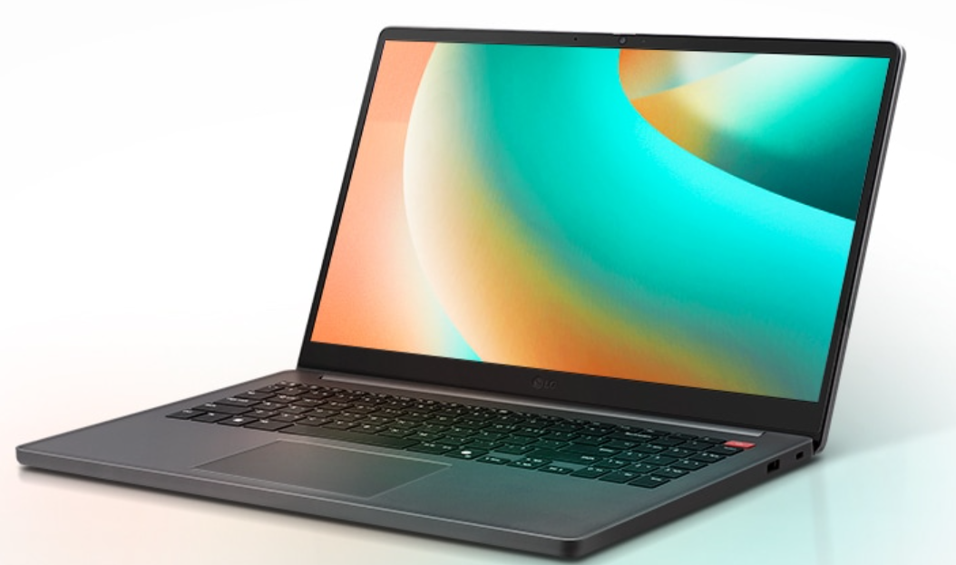  LG그램 Pro 슬림 베젤과 키보드가 강조된 측면 이미지