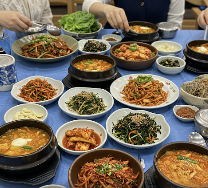 무료 급식 사진